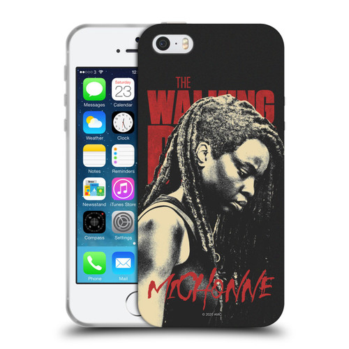AMC The Walking Dead Season 10 Character Portraits Michonne Soft Gel Case for Apple iPhone 5 / 5s / iPhone SE 2016
