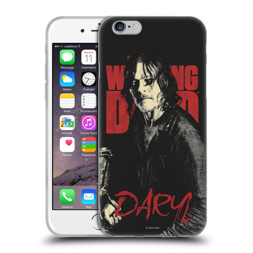 AMC The Walking Dead Season 10 Character Portraits Daryl Soft Gel Case for Apple iPhone 6 / iPhone 6s