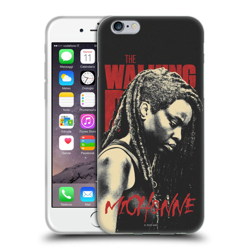 AMC The Walking Dead Season 10 Character Portraits Michonne Soft Gel Case for Apple iPhone 6 / iPhone 6s
