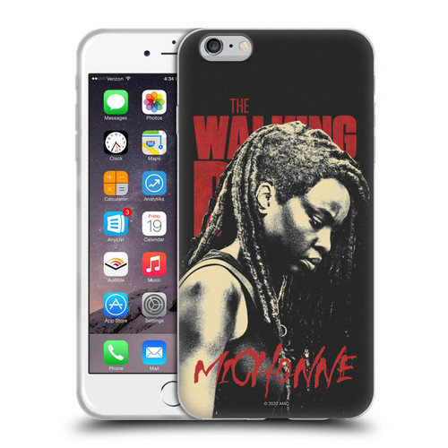 AMC The Walking Dead Season 10 Character Portraits Michonne Soft Gel Case for Apple iPhone 6 Plus / iPhone 6s Plus