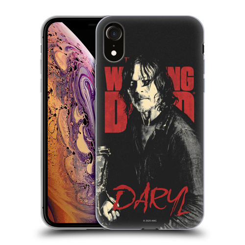 AMC The Walking Dead Season 10 Character Portraits Daryl Soft Gel Case for Apple iPhone XR