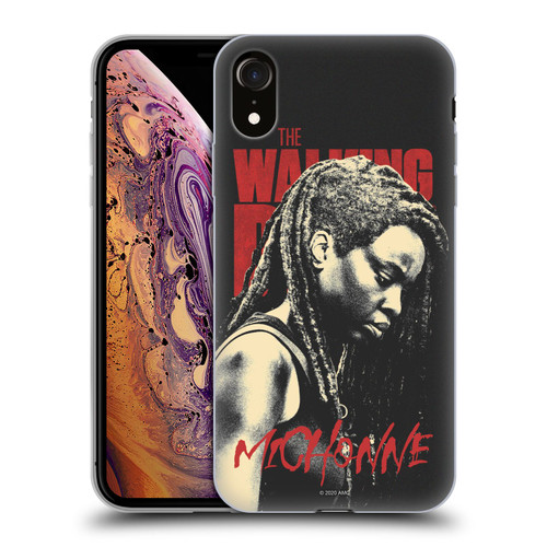 AMC The Walking Dead Season 10 Character Portraits Michonne Soft Gel Case for Apple iPhone XR