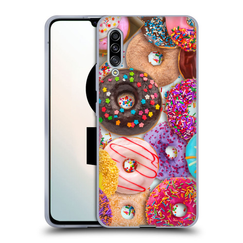 Aimee Stewart Colourful Sweets Donut Noms Soft Gel Case for Samsung Galaxy A90 5G (2019)