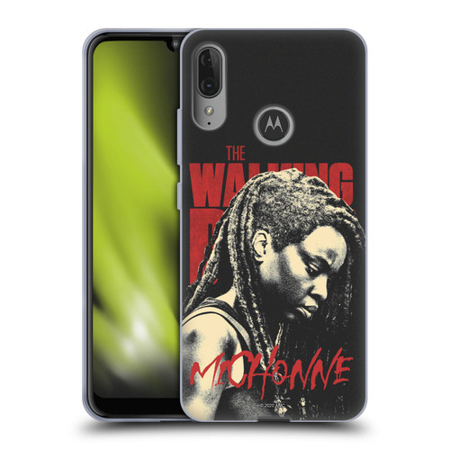 AMC The Walking Dead Season 10 Character Portraits Michonne Soft Gel Case for Motorola Moto E6 Plus