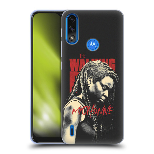 AMC The Walking Dead Season 10 Character Portraits Michonne Soft Gel Case for Motorola Moto E7 Power / Moto E7i Power