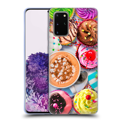 Aimee Stewart Colourful Sweets Cupcakes And Cocoa Soft Gel Case for Samsung Galaxy S20+ / S20+ 5G