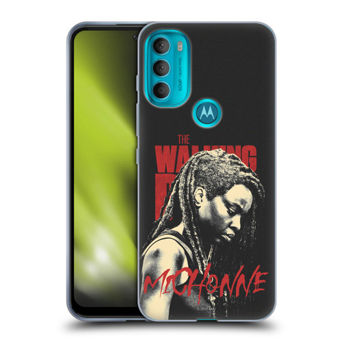 AMC The Walking Dead Season 10 Character Portraits Michonne Soft Gel Case for Motorola Moto G71 5G