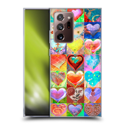 Aimee Stewart Colourful Sweets Hearts Grid Soft Gel Case for Samsung Galaxy Note20 Ultra / 5G