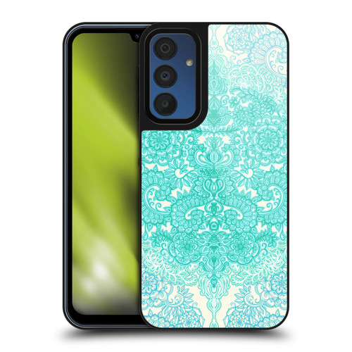 Micklyn Le Feuvre Floral Patterns Mint Green And Aqua Gel Armour Case For Samsung Galaxy A15