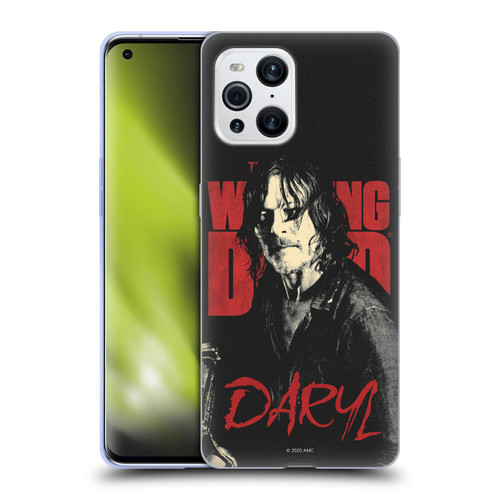 AMC The Walking Dead Season 10 Character Portraits Daryl Soft Gel Case for OPPO Find X3 / Pro