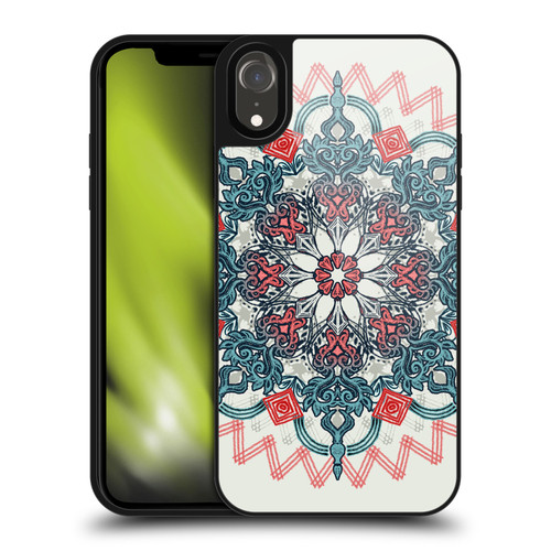 Micklyn Le Feuvre Mandala 3 Coral And Teal Tangle Medallion Gel Armour Case For Apple iPhone XR