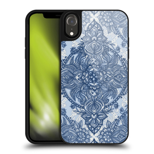 Micklyn Le Feuvre Mandala 3 Denim Blue Lace Pencil Doodle Gel Armour Case For Apple iPhone XR