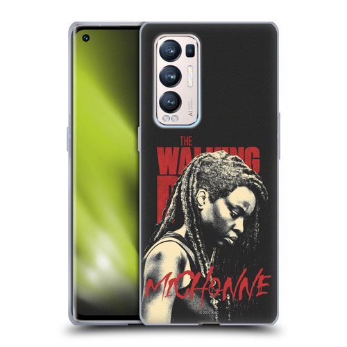 AMC The Walking Dead Season 10 Character Portraits Michonne Soft Gel Case for OPPO Find X3 Neo / Reno5 Pro+ 5G