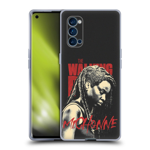 AMC The Walking Dead Season 10 Character Portraits Michonne Soft Gel Case for OPPO Reno 4 Pro 5G