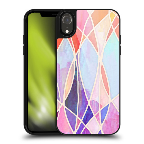Micklyn Le Feuvre Patterns Purple and Peach Love Pastel Gel Armour Case For Apple iPhone XR