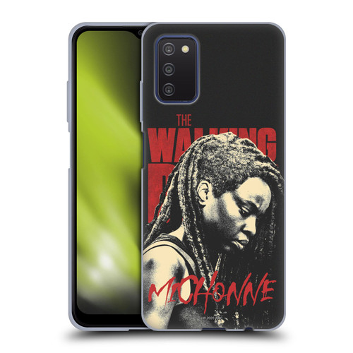 AMC The Walking Dead Season 10 Character Portraits Michonne Soft Gel Case for Samsung Galaxy A03s (2021)