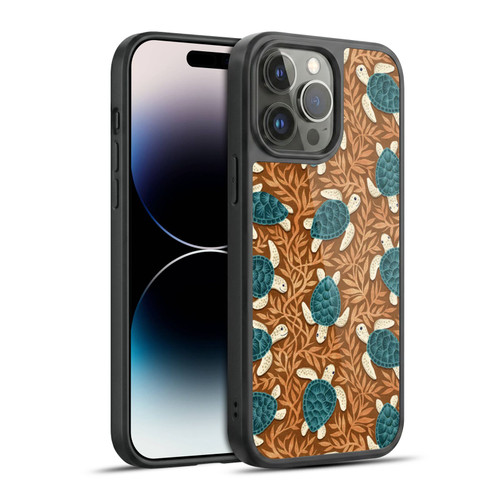 Micklyn Le Feuvre Flora And Fauna Tiny Turtle Treasures Gel Armour Case For Apple iPhone 14 Pro Max