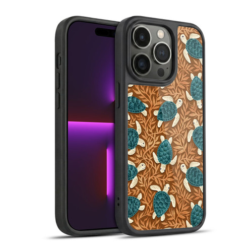 Micklyn Le Feuvre Flora And Fauna Tiny Turtle Treasures Gel Armour Case For Apple iPhone 14 Pro