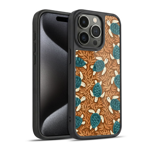 Micklyn Le Feuvre Flora And Fauna Tiny Turtle Treasures Gel Armour Case For Apple iPhone 15 Pro