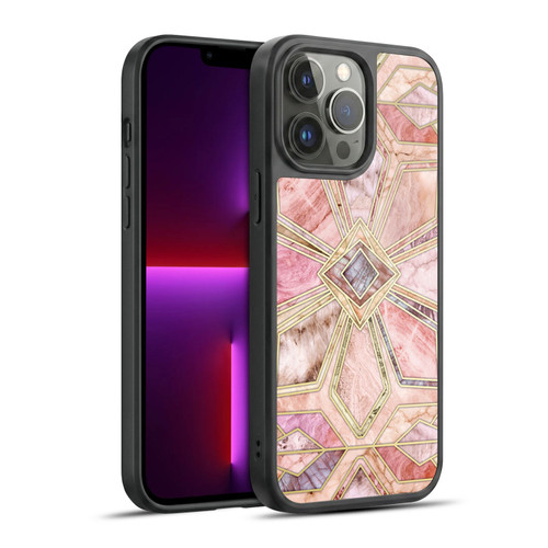 Micklyn Le Feuvre Marble Patterns Gilded Stone Tiles Gel Armour Case For Apple iPhone 13 Pro Max