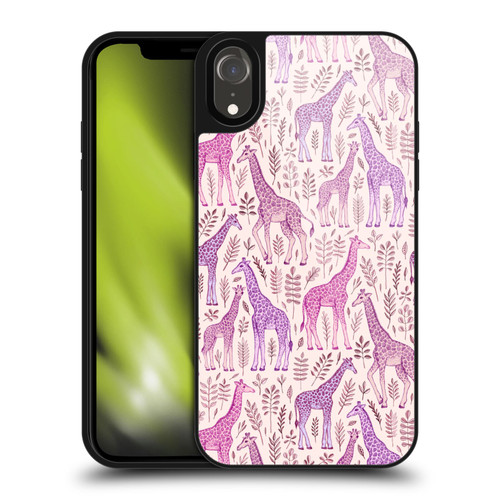 Micklyn Le Feuvre Wildlife Pink Giraffes Gel Armour Case For Apple iPhone XR