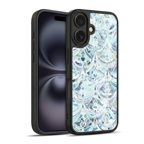Micklyn Le Feuvre Marble Patterns Ice And Diamonds Art Deco Pattern Gel Armour Case For Apple iPhone 16