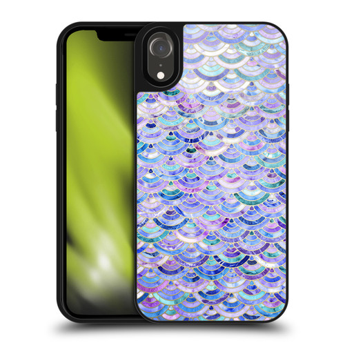 Micklyn Le Feuvre Marble Patterns Mosaic In Amethyst And Lapis Lazuli Gel Armour Case For Apple iPhone XR