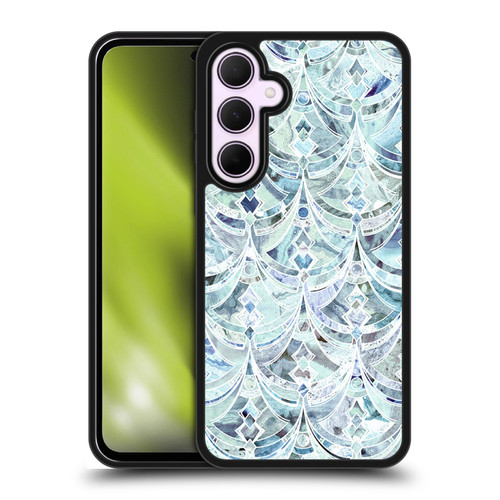 Micklyn Le Feuvre Marble Patterns Ice And Diamonds Art Deco Pattern Gel Armour Case For Samsung Galaxy A35 5G