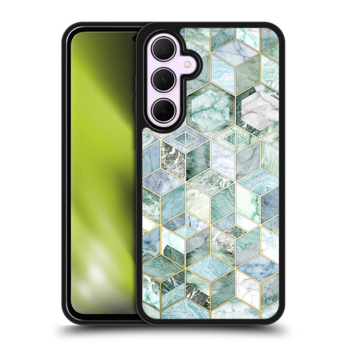 Micklyn Le Feuvre Marble Patterns Jade Honeycomb Gel Armour Case For Samsung Galaxy A35 5G