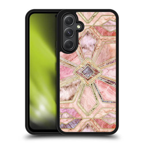 Micklyn Le Feuvre Marble Patterns Gilded Stone Tiles Gel Armour Case For Samsung Galaxy A54 5G