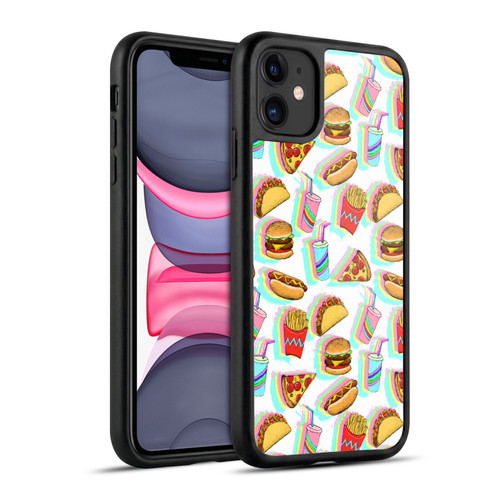 Micklyn Le Feuvre Patterns 2 Rainbow Fast Food Gel Armour Case For Apple iPhone 11