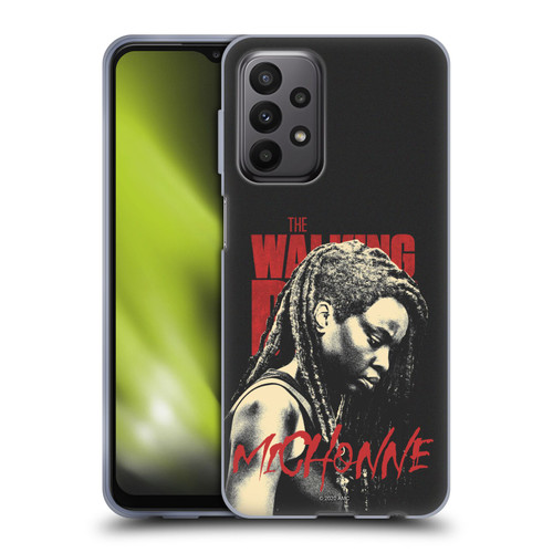 AMC The Walking Dead Season 10 Character Portraits Michonne Soft Gel Case for Samsung Galaxy A23 / 5G (2022)