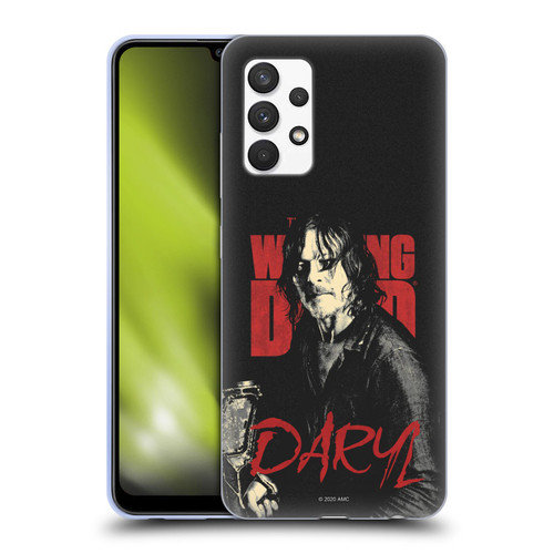 AMC The Walking Dead Season 10 Character Portraits Daryl Soft Gel Case for Samsung Galaxy A32 (2021)