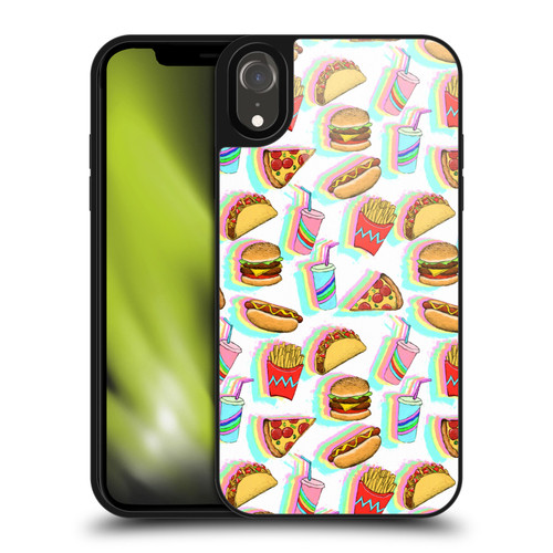 Micklyn Le Feuvre Patterns 2 Rainbow Fast Food Gel Armour Case For Apple iPhone XR