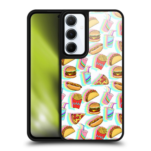 Micklyn Le Feuvre Patterns 2 Rainbow Fast Food Gel Armour Case For Samsung Galaxy A55 5G