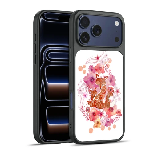Monika Strigel Animals And Flowers Fox Family Gel Armour Case For Apple iPhone 17 Pro Max