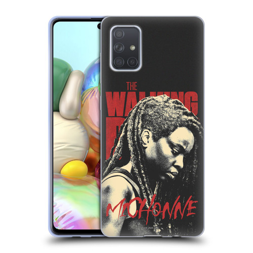 AMC The Walking Dead Season 10 Character Portraits Michonne Soft Gel Case for Samsung Galaxy A71 (2019)