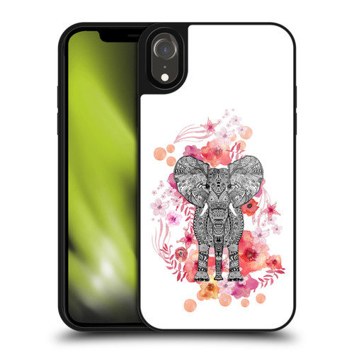 Monika Strigel Animals And Flowers Elephant Aztec Gel Armour Case For Apple iPhone XR