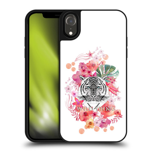 Monika Strigel Animals And Flowers Tiger Gel Armour Case For Apple iPhone XR