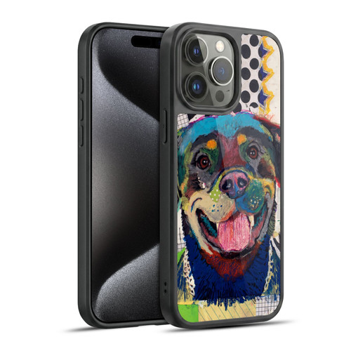 Michel Keck Dogs Rottweiler Gel Armour Case For Apple iPhone 15 Pro Max