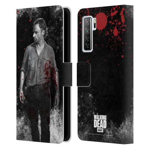 AMC The Walking Dead Gore Rick Grimes Leather Book Wallet Case Cover For Huawei Nova 7 SE/P40 Lite 5G