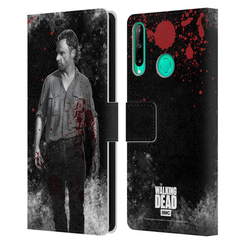 AMC The Walking Dead Gore Rick Grimes Leather Book Wallet Case Cover For Huawei P40 lite E