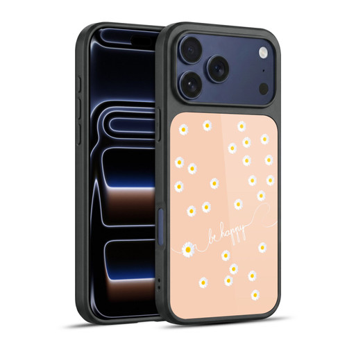 Monika Strigel Happy Daisy Peach Gel Armour Case For Apple iPhone 17 Pro Max