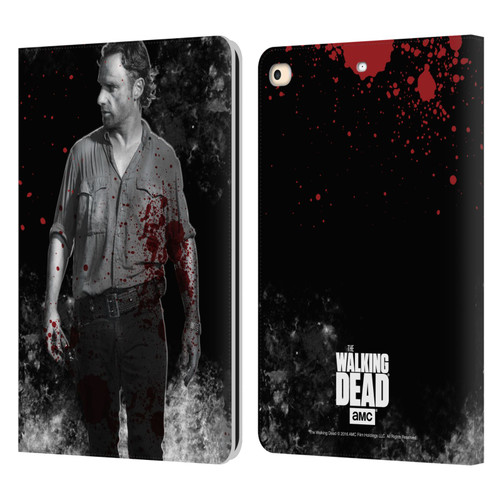 AMC The Walking Dead Gore Rick Grimes Leather Book Wallet Case Cover For Apple iPad 9.7 2017 / iPad 9.7 2018
