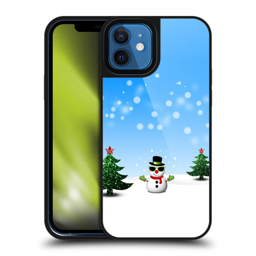 PLdesign Christmas Cool Snowman Gel Armour Case For Apple iPhone 12 / iPhone 12 Pro