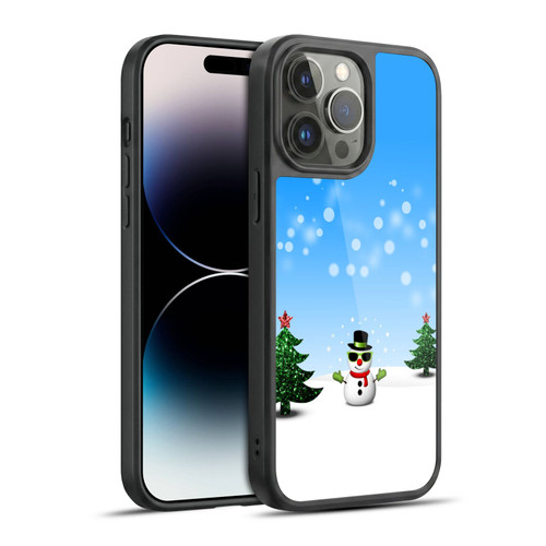 PLdesign Christmas Cool Snowman Gel Armour Case For Apple iPhone 14 Pro Max