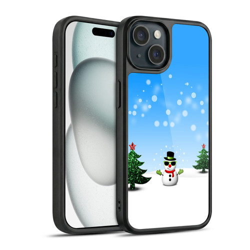 PLdesign Christmas Cool Snowman Gel Armour Case For Apple iPhone 15