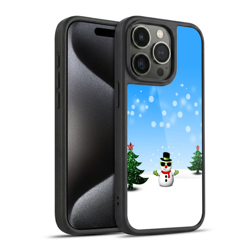 PLdesign Christmas Cool Snowman Gel Armour Case For Apple iPhone 15 Pro