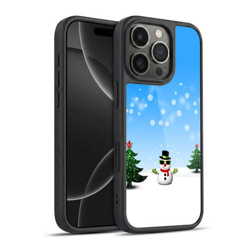 PLdesign Christmas Cool Snowman Gel Armour Case For Apple iPhone 16 Pro