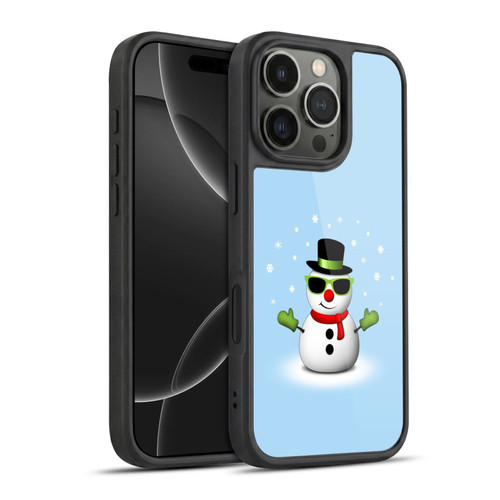 PLdesign Christmas Cool Snowman With Shades Gel Armour Case For Apple iPhone 16 Pro